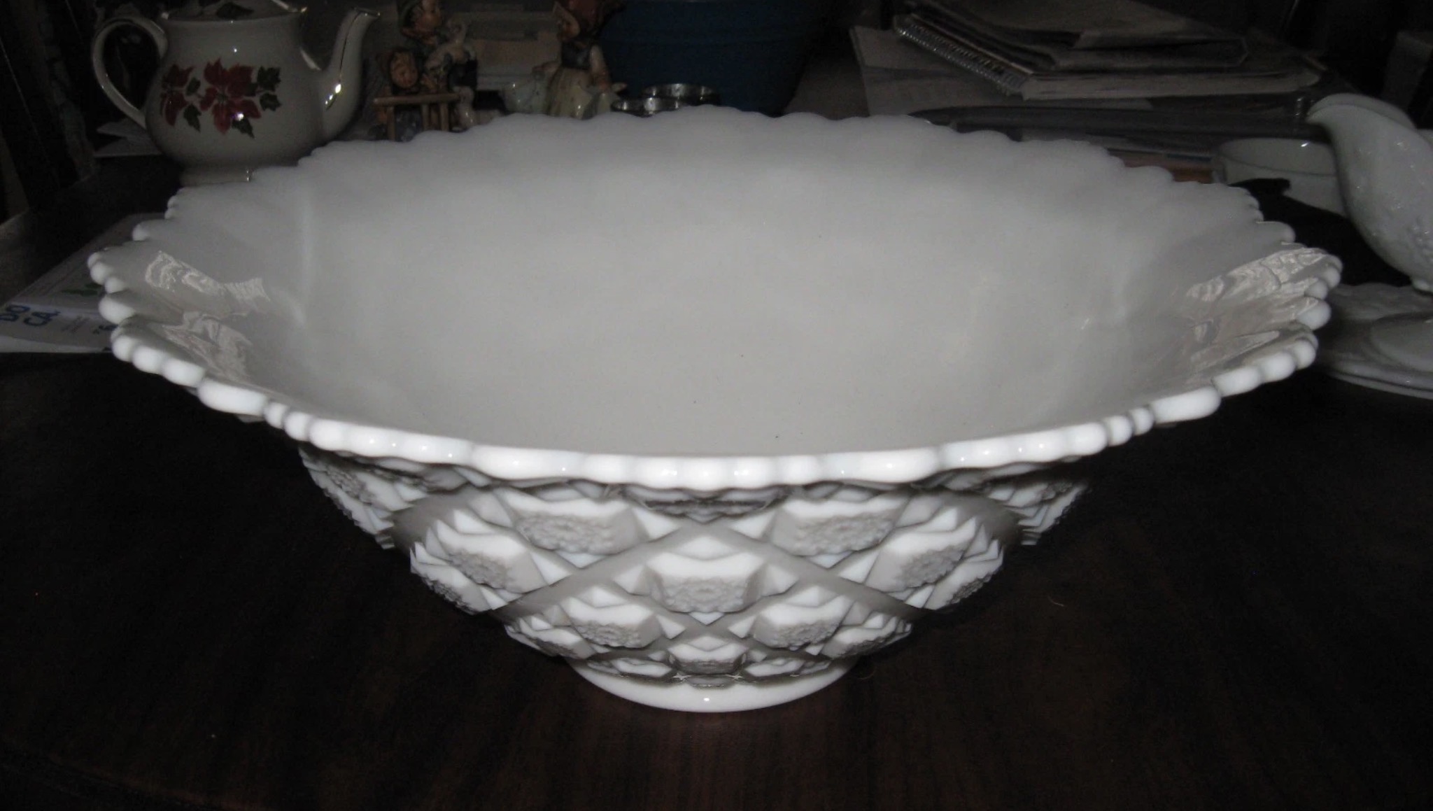 Old Quilt Punch Bowl