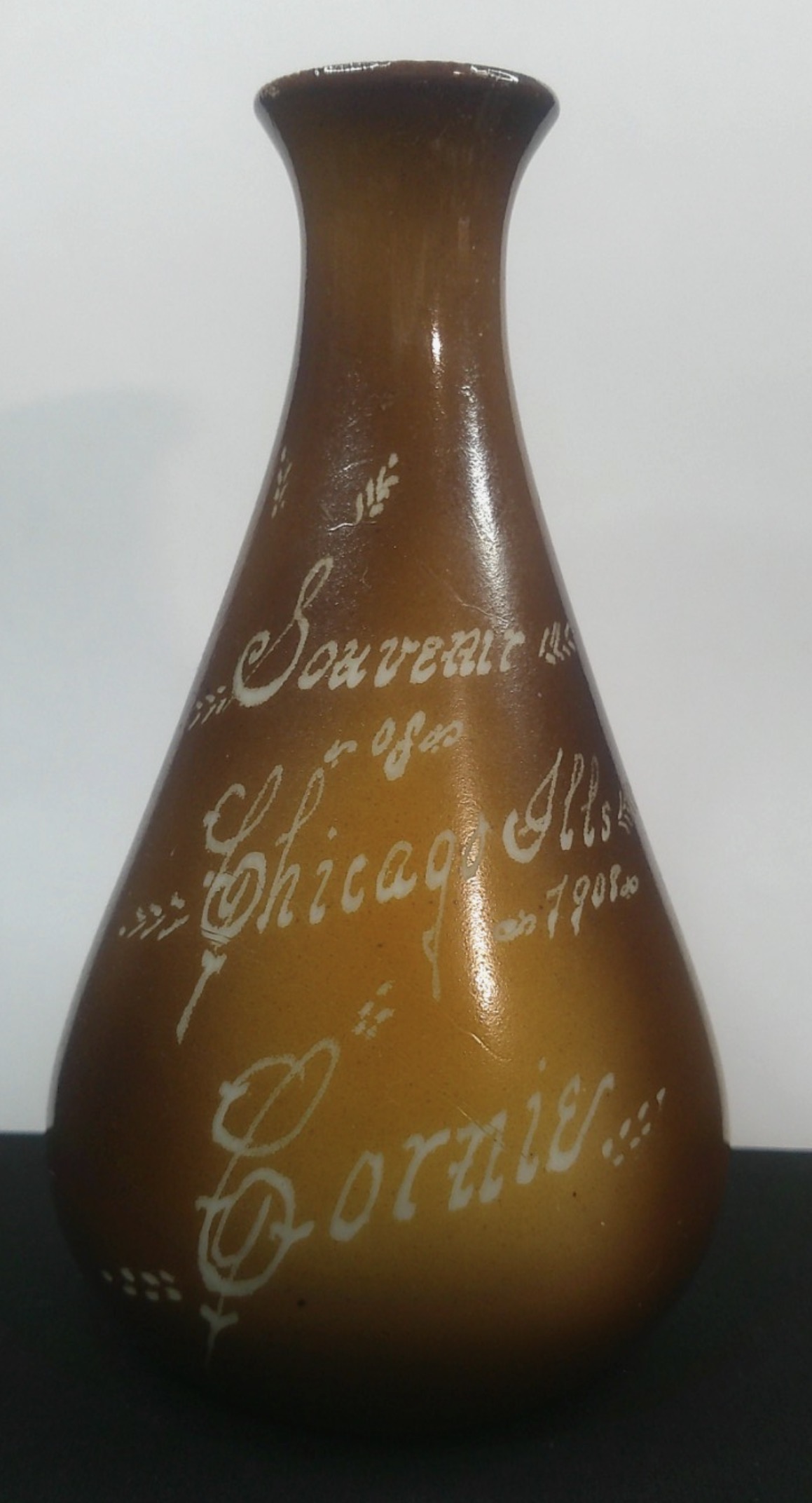 Pottery Effects Volcano Vase Souvenir Chicago 1908